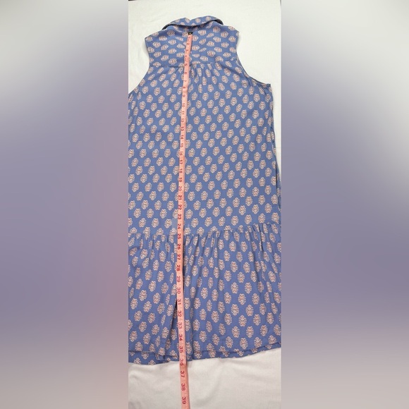 Lucky Brand Breezy Sleeveless Shirt Dress Ruffle Hem Size Small - Picture 9 of 9